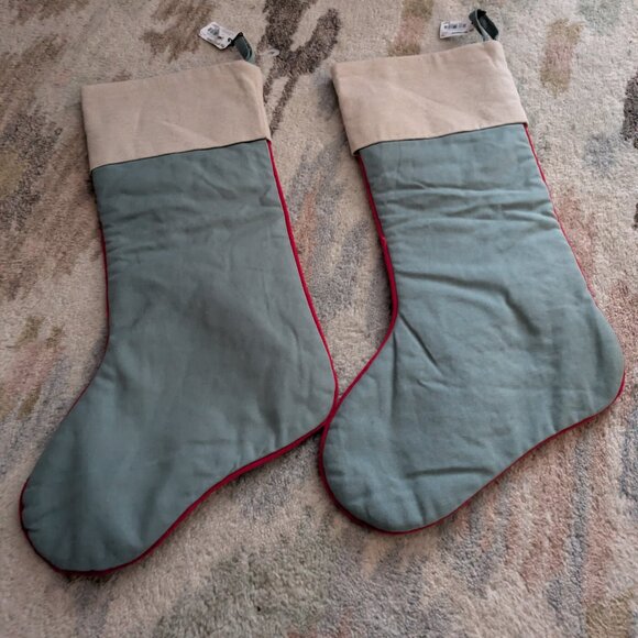 PIER 1 EMBROIDERER CHRISTMAS STOCKINGS - Picture 2 of 9